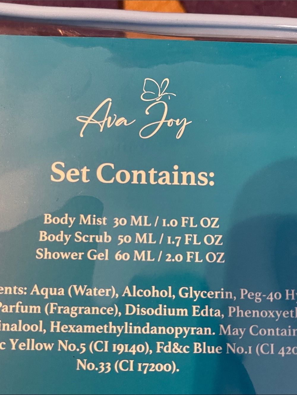 Ava Joy Travel Bath Set Ocean & Coconut- Teal Case - Picture 6 of 6